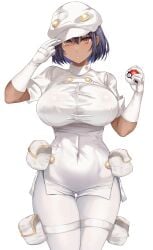 1girls aether_foundation aether_foundation_employee aether_foundation_employee_(female) big_breasts breasts large_breasts pokemon zatma0041