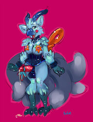 avian blue bondage breasts canine corset demon demoness devil fox fur furry_ears furry_tail futanari grey herm horns intersex key kitsune multiple_tails pink pinky-purplish succubus surreal tail toony windup