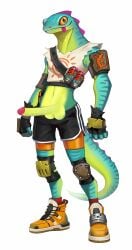 anthro balls big_balls big_penis fortnite lizard lizzik lizzik_(fortnite)