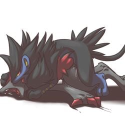 9_6 ambiguous_gender doggy_style feral luxray male penetration pokemon pokemon_(species) zoroark