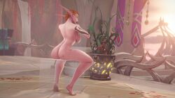 ass ass_on_glass big_breasts black_lipstick black_nails blizzard_entertainment breasts_on_glass brown_hair burning_eyes demon_hunter demon_hunter_(warcraft) demonhunter_(warcraft) elf elf_ears feet from_behind green_eyes large_ass large_breasts lunnaru mystmantle night_elf night_elf_demon_hunter nude outdoors pointy_ears public public_nudity side_shave sitting soles tattoo tattoos toes warcraft wide_hips world_of_warcraft