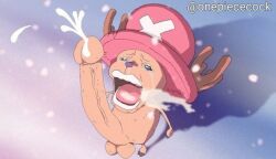 1boy antlers big_penis boner chopper cock cock_edit cock_piece crying crying_with_eyes_open cumming edit ejaculation erection fur furry_male hat kemono male male_only meme nude one_piece open_mouth penis penis_edit pink_hat screenshot_edit semen snow solo solo_male toei_animation tony_tony_chopper