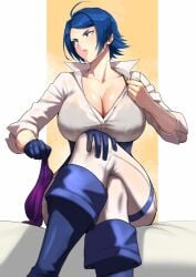 anagumasan big_breasts breasts elisabeth_blanctorche female king_of_fighters tagme