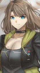 1girls blue_eyes breasts brown_hair eunie_(xenoblade) female female_only high_entia looking_at_viewer xenoblade_(series) xenoblade_chronicles_3