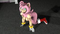 1girls 3d 3d_(artwork) all_fours amy_rose amy_rose_(warfaremchine) anthro ass boots bracelet breasts breasts_out carpet digital_media_(artwork) eulipotyphlan female female_focus female_only functionally_nude gloves green_eyes hair handwear headband hedgehog hi_res highres linkaransfm looking_at_viewer mammal medium_breasts nipples pink_body pink_fur pink_hair png pussy red_footwear sega self_upload solo solo_female solo_focus sonic_(series) source_filmmaker teeth thick_thighs video_games voluptuous warfare_machine watermark white_gloves wide_hips