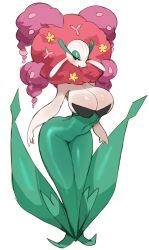 1girls anthro big_breasts blue_eyes blush breasts eye_contact female florges game_freak half-closed_eyes humanoid lightsource looking_at_viewer pokémon_(species) pokemon pokemon_(game) pokemon_xy solo solo_female standing thick_thighs thighs wide_hips