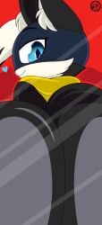 ass_focus ass_on_glass big_ass femboy morgana_(persona) nr_ac seductive