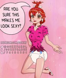 abdl coxxy diaper infantilism pebbles_flintstone