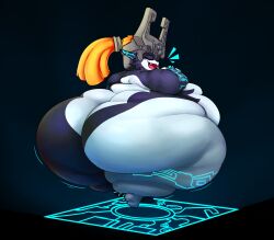 1girls 2020 ass bbw belly closed_eyes fat female female_focus hips huge_ass huge_belly huge_thighs hyper hyper_ass hyper_hips hyper_thighs imp_midna laugh midna mysterydad nintendo obese obese_female oerba_yun_fang orange_hair overweight overweight_female solo solo_female solo_focus ssbbw the_legend_of_zelda the_legend_of_zelda:_twilight_princess thick_thighs thighs twilight_princess wide_hips