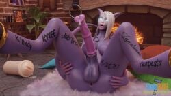 1futa 3d anus ass balls big_penis blue_eyes breasts draenei draenei_futa erection flashlight futa_only futanari hands_on_thighs horse_penis horsecock huge_cock leaking leaking_cum legs looking_at_viewer meloriss monster_cock penis purple_skin solo spread_legs spreading spreading_ass tentacle thighs warcraft white_hair world_of_warcraft wow