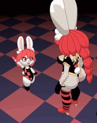 3d animated ass big_ass big_butt breakdancing_cat female female_only in_heat_(game) looking_down meme poppi_(in_heat) suit t-pose