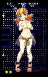 artist_name blue_eyes breasts clyde clyde_(pac-man) footwear ghost_girl liesday naked_footwear namco nipples pac-man_(series) pac-man_ghost_dance_(minus8) rule_63