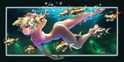 ass breasts elquijote nude richie_(elquijote) swimming underwater