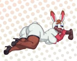 animal_crossing anthro ass breasts disembodied_penis female female_focus fishnets fur furry horsecock male male/female nintendo nipples penis rabbit rizdraws smooth_penis snooty_villager source_request tail thick_thighs thighs tiffany_(animal_crossing) year_request