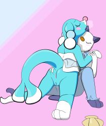 absurd_res anthro brionne duo female female/female generation_5_pokemon generation_7_pokemon hand_holding hi_res invalid_tag jaylus_t_meowstic kissing_neck nintendo nude oshawott pokemon pokemon_(species) sigh tagme video_games