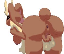 alpha_channel animated anthro anus ass big_butt bodily_fluids breasts brown_body brown_fur curvy_figure digital_media_(artwork) dripping female finger_fuck fingering fur generation_4_pokemon genital_fluids genitals gif hanging_breasts lagomorph looking_back lopunny low_res mammal masturbation naked nintendo nipples nude penetration pink_nipples pink_pussy pixel_art pokémon_(species) pokemon pokemon_(species) presenting presenting_hindquarters pussy pussy_juice pussy_juice_drip short_playtime simple_background solo thick_thighs transparent_background tsunamidusher vaginal_masturbation vaginal_penetration video_games wide_hips