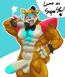 glamrock freddy (fnaf) from five nights at freddy's by gomitus77 (artist)