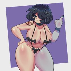 big_breasts bikini eleanor_(lueduartv) lueduartv tagme