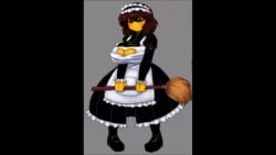 1boy 1girls 2d animated blowjob blush brown_hair creampie cum cum_in_pussy cum_inside cum_on_breasts dark-skinned_male dark_skin faceless_male female french_kiss frisk impregnation inverted_nipples kiss maid maid_uniform male mating_press mp4 ovum paizuri shortstack slideshow small_but_busty sound sperm_cell titfuck undertale undertale_(series) video whitewo1f x-ray yellow_skin