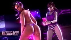 2girls 3d animated apple_butt arched_back areolae ass ass_focus ass_shake big_ass big_butt blizzard_entertainment breasts brown_skin bubble_ass bubble_butt butt butt_focus butt_shake cellphone d.va dark-skinned_female dark_skin erect_nipples exposed_pussy eyebrows eyelashes female female_only genitals hair hips huge_ass huge_butt kachigachi latina looking_back mole mole_under_mouth multicolored_hair naked nipples no_sound nude overwatch presenting presenting_ass presenting_butt presenting_hindquarters purple_eyes purple_hair purple_lipstick recording shaved_head shoulder_length_hair side_shave sideboob solo solo_female sombra thighs twerking video video_games waist wide_hips