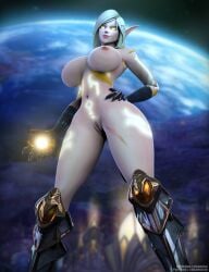 blizzard_entertainment blood_elf blood_elf_female chaossu3d high_elf horde_female melissana_flameleaf naked_boots paladin_(warcraft) solo_female solo_focus warcraft world_of_warcraft wow