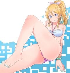 ayase_eli blonde_hair blue_eyes feet love_live! love_live!_school_idol_project panties wewe