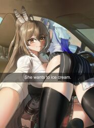 2girls bad_english big_breasts car dat_ass female_only ghdwid he_wants_to_order hololive hololive_english hololive_english_-council- hololive_english_-promise- meme nanashi_mumei ordering ouro_kronii selfie thick_thighs virtual_youtuber yuri