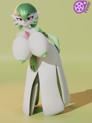 . 1girls 3d big_breasts breasts female female_only feversfm gardevoir green_areola green_areolae green_hair green_nipples huge_breasts looking_at_viewer magenta_eyes pokémon_(species) pokemon pokemon_(species) solo solo_female tagme