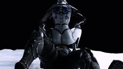 2girls 3d ada-1 ass ass_cheeks bungie destiny_(game) destiny_2 elsie_bray exo exo_stranger female female_only fingering_self fingering_through_clothes fingers lesbian robot robot_girl robot_humanoid white_body yuri