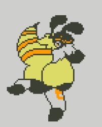 anatomically_incorrect animated animated animated ass bee big_ass edit pixel_art protogen rgbee simple_animation simple_background