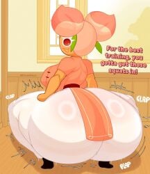 ass_bigger_than_head ass_focus cookie_run cookie_run:_tower_of_adventures cookie_run_kingdom cookie_run_ovenbreak female fromariels peach_cookie twerking