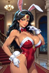 1girls ai_generated amazon big_ass big_breasts big_thighs breasts bunny_ears bunny_girl curvaceous curvy curvy_figure dc dc_comics demigod demigoddess diana_of_themyscira diana_prince digital_media_(artwork) female female_only fogofrost500 hips hourglass_figure huge_ass huge_breasts huge_thighs justice_league large_ass large_breasts large_thighs legs light-skinned_female light_skin mature mature_female slim_waist themysciran thick thick_hips thick_legs thick_thighs thighs voluptuous waist wide_hips wide_thighs wonder_woman wonder_woman_(series)