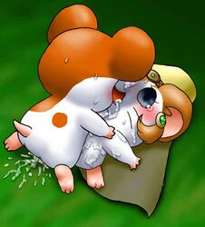 blush cum female feral hamster hamtaro hamtaro_(series) male princess_shera sex straight sweat tear