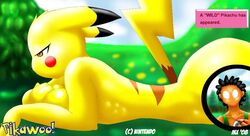 big_breasts breasts comic female monkeyxflash nintendo pikachu pikawoo pokemon