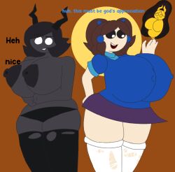 2025 2d 2d_(artwork) 2girls apologizing areola areolae artifact ass_expansion bethany_(the_binding_of_isaac) big_areola big_breasts black_areola black_body black_eyes black_hair breast_expansion breasts breasts_out brown_background brown_hair christian cleft_of_venus closed closed_eyes closed_mouth clothed clothed_female clothing couple dark_magic demon demon_girl demon_horns demonic dialogue english_dialogue english_text erect erect_nipples expansion expansion_sequence fangs female female_only flustered girlfriends gold goth goth_girl grabbing grabbing_own_breast grabbing_own_nipples happy hips holding holding_hands holy holy_aura horns huge_breasts human human_girl hyper hyper_breasts lactating lactating_nipples lactation laughing light_skin light_skinned_female lilithfan magic medium_breasts naked naked_female navel nude nude_female open_eyes open_mouth panties pentagram pierced pierced_nipples piercing piercings piercings_on_nipples projectile_lactation projectile_pussy_juice pussy pussy_juice satanic satanic_symbol shirt short_hair simple_background skirt squirt squirting statue stockings strapless_top surprised surprised_expression talking talking_to_another talking_to_partner tearing_clothes tearing_off_clothes text the_binding_of_isaac the_siren_(the_binding_of_isaac) thigh_expansion thunder_thighs torn_clothes torn_stockings torn_thighhighs twintails undressed undressing voluptuous voluptuous_female wardrobe_malfunction white_eyes wide_hips yuri