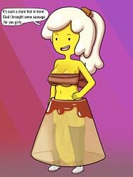 1futa 2d adventure_time boobs breakfast_princess breasts cartoon_network clothed clothing dialogue english english_text flaccid food foreskin futa futa_only futanari genitals hand_on_hip hi_res highres huge_cock humanoid humanoid_penis hung hung_futa hyper hyper_penis intersex mouth_open nirbeaverlord nirstormlord open_mouth penis ponytail princess small_breasts solo solo_futa speech_bubble standing text thighhighs transparent_clothing uncircumcised uncircumcised_penis uncut vein veins veins_on_cock veins_on_dick veins_on_penis veiny veiny_penis white_hair yellow-skinned_futa yellow_skin