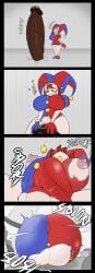 1girls ass big_ass big_breasts bloated_belly breast_expansion breasts clown_girl color_edit comic comic_strip cum_filled_belly cumflation daring_act edit edited effort ejaculation elastic_body excessive_cum expansion female genitals glitch_productions grey_background huge_belly huge_breasts huge_cock hyper_belly impossible_clothes impossible_fit impressed inflated_belly inflation looking_up male mr.casino nervous onomatopoeia organs_?_what_are_those_? penetration penis penis_in_ground pomni pomni_(the_amazing_digital_circus) puffy_nipples pussy ripped_clothing stomach_deformation stretched_clothes stretched_pussy tadc the_amazing_digital_circus thick_thighs twitching_penis vaginal_penetration veiny_penis white_skin