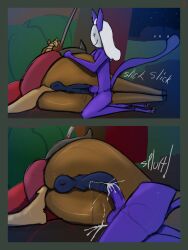 2025 animal_genitalia animal_vulva anthro anus bedroll blood bodily_fluids brown_body corpse cum cum_in_vagina cum_inside death digital_media_(artwork) duo english_text equid equine equine_genitalia equine_vulva felid feline female feral forest genital_fluids genitals gore hair hi_res horse javelin kneeling lying male male/female male_penetrating mammal mask necrophilia nude outside paws penetration penis plant puffy_anus purple_body pussy rockpankake sex sky snuff snuff_(rockpankake) tail text tree vaginal_penetration weapon white_hair