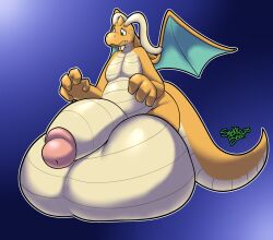 balls big_balls big_penis dragonite expansion generation_1_pokemon genitals growing growth hi_res huge_balls huge_cock hyper hyper_balls hyper_genitalia hyper_penis inflation nintendo penis pokemon pokemon_(species) slightly_chubby snekkobean