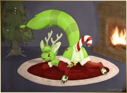 anal_insertion anthro candy_cane candy_cane_insertion christmas citra citralove fur hal holidays insertion male_only stinkehund