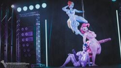 16:9 3d_(artwork) 4k absurd_res animal_genitalia animal_penis anthro areola balls big_penis biped blender_(artwork) breasts cutie_mark digital_media_(artwork) earth_pony equid equine equine_genitalia equine_penis erection feet flared_penis friendship_is_magic futanari genitals group hair hasbro hi_res horn horse humanoid_feet intersex intersex/intersex looking_at_viewer mammal medial_ring my_little_pony mythological_creature mythological_equine mythology nipples nude_anthro nude_futa nude_intersex penis pinkie_pie_(mlp) plantigrade pole pony rainbow_dash_(mlp) screwingwithsfm stage stripper_pole tail trio twilight_sparkle_(mlp) unicorn widescreen