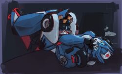 2girls blue_eyes chromia heavymetalbangs pussy_eating robot robot_girl robot_humanoid transformers transformers_idw windblade yuri