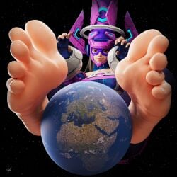3d barefoot breasts cosmic_being earth fantastic_four feet female female_on_planet foot_fetish galacta galacta_(marvel_rivals) giantess kenuwu marvel marvel_rivals soles
