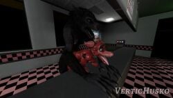 16:9 3d_(artwork) ahe_gao animatronic anthro bent_over_furniture bent_over_surface black_body black_fur canid canine canis claws countertop digital_media_(artwork) dominant dominant_male door duo ears_back ears_down eye_patch eyewear five_nights_at_freddy's floor fountain_drink_dispenser fox foxy_(fnaf) from_behind_position fur gold_(metal) gold_tooth hand_on_hand hands_on_partner hook hook_hand light_source long_claws looking_pleasured machine male male/male male_penetrated male_penetrating male_penetrating_male mammal menu_board mishuyuu_(modeler) mythological_canine mythological_creature mythology open_mouth penetration pivoted_ears purple_eyes red_body robot scottgames sex skyrim_werewolf source_filmmaker_(artwork) submissive submissive_male teeth_showing tile tile_ceiling tile_floor tongue tongue_out vent vertichusko watermark werecanid werecanine werecreature werewolf widescreen window wolf