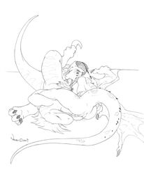 dragon fellatio female male necrodrone oral oral_sex penis scalie sex straight