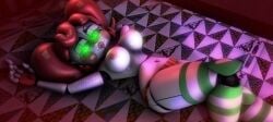 3d 4k alluring animatronic arms_up baby_(fnafsl) bed bedroom bedroom_eyes belly_button big_breasts circus_baby circus_baby_(fnaf) clown clown_girl clown_nose disboi215 fingerless_gloves five_nights_at_freddy's five_nights_at_freddy's:_sister_location five_nights_at_freddy's_4 fnaf gloves glowing_eyes green_eyes hand_behind_head highres kneehighs kneesocks laying_down laying_on_back laying_on_bed orange_panties panties pink_cheeks pink_nipples red_hair red_panties robot rosy_cheeks sfm shiny_body solo source_filmmaker striped_panties striped_socks summer_of_87_baby topless topless_female uwu_face white_body