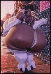 2d_looking_like_3d big_ass big_breasts breasts bubble_butt female furry huge_ass hyper_bimbo patacon tagme