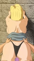 1boy 1girls against_wall android_18 animated ass ass_focus big_ass big_boobs big_breasts big_butt big_nipples black_thong blonde_hair boobs bubble_ass bubble_butt butt butt_focus chuchozepa cleavage condom condom_on_penis curvaceous curvy curvy_body curvy_female curvy_figure dat_ass doggy_style dragon_ball dragon_ball_super dragon_ball_z female hands_on_wall high_resolution huge_ass huge_breasts huge_butt huge_cock male male_pov mature mature_female milf old_man older_male panties panties_aside pink_condom pov pov_ass short_hair shoulder_length_hair thick_ass thick_thighs thighhighs thighs thong twitter underwear very_high_resolution voluptuous voluptuous_female woman yellow_hair