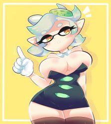 big_breasts breasts female marie_(splatoon) oni_punch splatoon splatoon_(series) splatoon_1 tagme