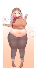 big_breasts breasts chubby female nickgam1_(artist) tagme tight_clothes